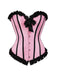 Corset patchwork plis creux avec nœud et reliures des années 1980