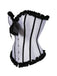 Corset patchwork plis creux avec nœud et reliures des années 1980