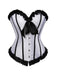 Corset patchwork plis creux avec nœud et reliures des années 1980