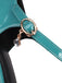 Escarpins cuir verni bride cheville talon bloc