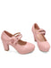 Bout Rond Talon Bloc Fleur Mary Jane Talons 4