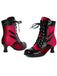 Bottines vintage en velours et cuir verni - 18