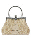 Sac à main vintage à paillettes et perles