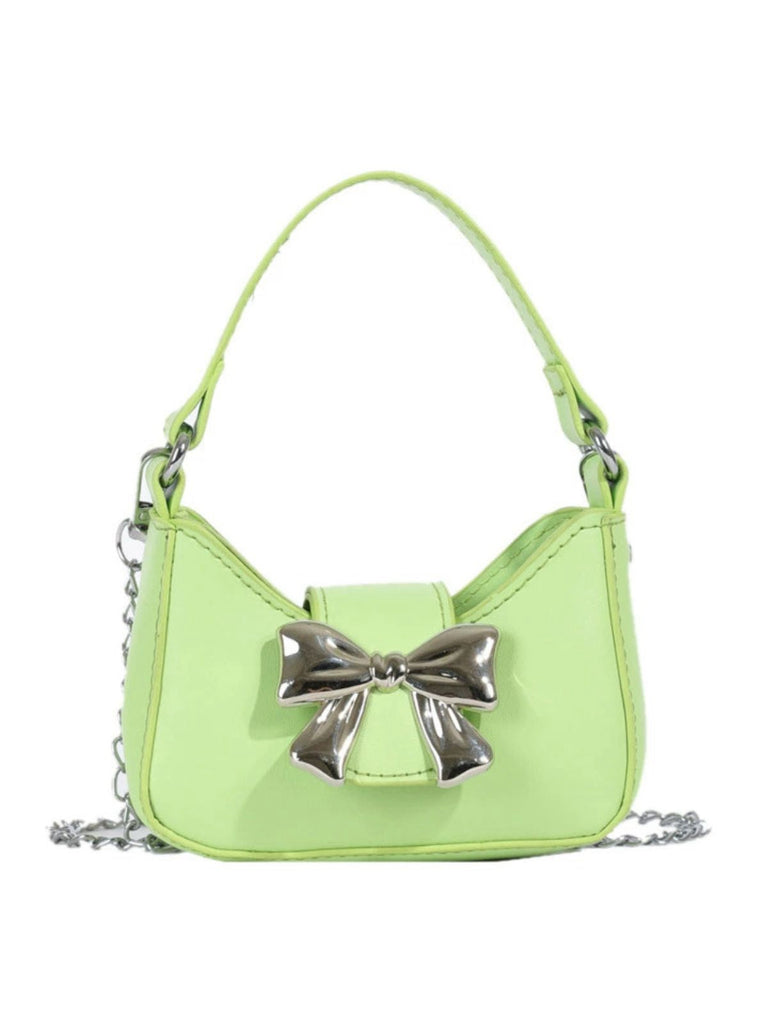 Sac à main vintage en cuir avec poignée en nœud