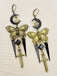 Boucles d'oreilles gothiques vintage papillon épée étoiles et lune