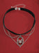 Collier gothique avec pendentif en araignée rouge
