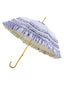 Parapluie princesse double épaisseur volants dentelle et poignée métal