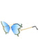 Lunettes de soleil vintage en strass papillon dégradé
