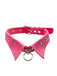 Collier ras du cou gothique en similicuir pour Halloween