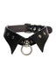 Collier ras du cou gothique en similicuir pour Halloween
