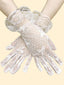 Gants vintage en dentelle avec nœud solide