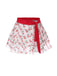 Cache Maillot rouge cerise à lacets années 1950