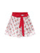 Cache Maillot rouge cerise à lacets années 1950