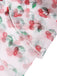 Cache Maillot rouge cerise à lacets années 1950