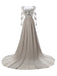 robe longue strass mousseline patchwork tulle