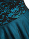 Robe de Noël Vintage Année 50 Dentelle Épaule Nue Soirée Cocktail Chic 4