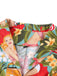 Robe Vintage Années 50 Florale A Bouton Manches Courtes 4