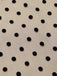 Robe Swing Vintage Année 50 Noire à Pois de Cœur Cocktail Pin Up