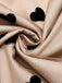 Robe Swing Vintage Année 50 Noire à Pois de Cœur Cocktail Pin Up