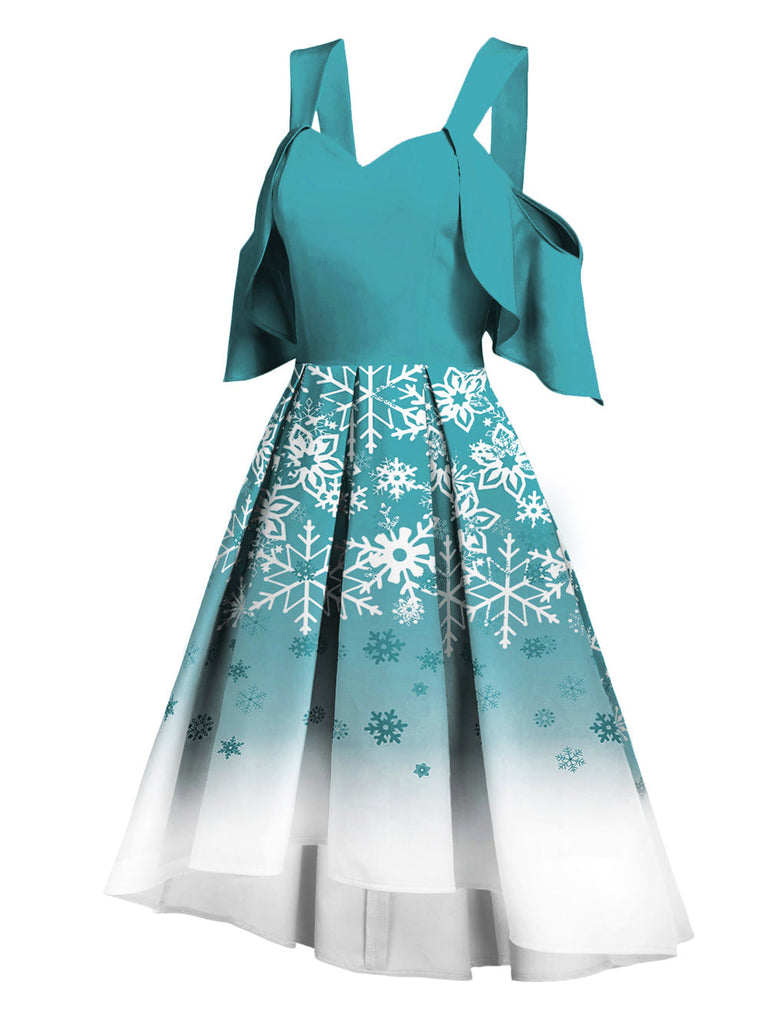Robe Swing Année 50 Flocon de Neige 2