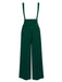 Pantalon à bretelles vert uni des années 1930