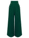Pantalon à bretelles vert uni des années 1930