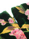 Combinaison Vintage en Velours Vert fleurs des Années 1950