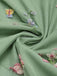 Robe vintage verte à patchwork floral années 1950