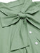 Robe vintage verte à patchwork floral années 1950