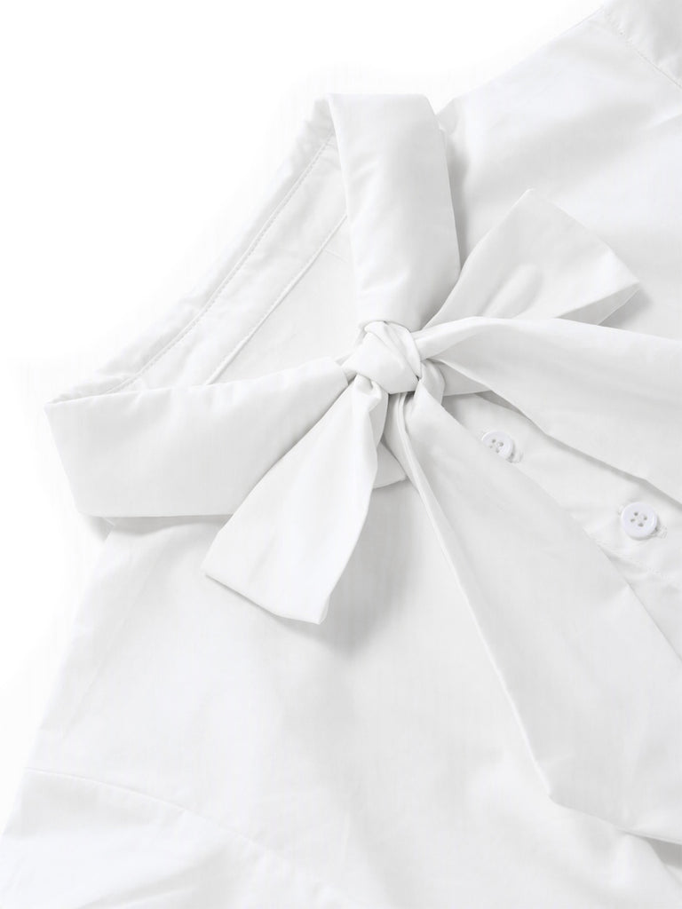 Robe vintage verte à patchwork floral années 1950