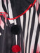 Cape de clown d'horreur d'Halloween cosplay noire années 1950