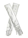 Gants en cuir verni unis à doigts complets