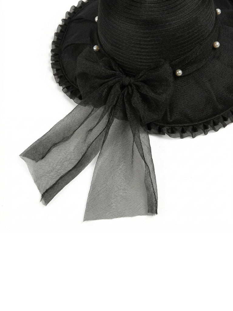 Chapeau de Paille Vintage à Large Bord de Plage 3