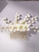 Accessoires pour Cheveux en Perles Blanches et Cristaux Floraux 7