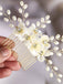 Accessoires pour Cheveux en Perles Blanches et Cristaux Floraux 10