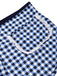 Maillot de bain à bretelles à carreaux vichy bleu des années 1930