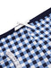 Maillot de bain à bretelles à carreaux vichy bleu des années 1930