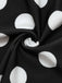 Robe de bain une pièce noire à pois des années 1950