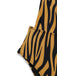Maillot de bain marron rayures zébrées col V profond des années 1960