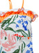 [Prévente] Maillot de bain une pièce bandeau multicolore fleurs peintes années 1960