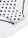 Robe de bain dos nu patchwork à pois bleus années 40