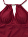 Maillot De Bain Une Pièce Bretelles Nues Col V Profond Froncé Année 1940