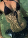 Noir Volant à Lacets à Pois Ensemble Bikini Années 1950 5