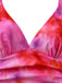Rose Dégradé Halter Ensemble Tankini & Asymétrique Cache-Maillot Années 1950 5