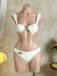 3PCS Uni Metal Sun Chaîne Accent Ensemble Bikini & Cache-Maillot Années 1950 6