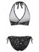 Ensemble bikini dos nu à imprimé floral style années 1940
