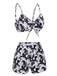 Maillot de bain à cordon de serrage des années 1950 avec cache-maillot