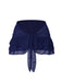 Cache maillot à Jupe en mousseline de soie bleue des années 1960