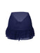 Cache maillot à Jupe en mousseline de soie bleue des années 1960