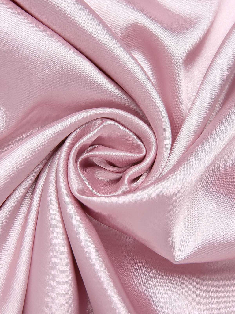 [Prévente] Nuisette rose en maille patchwork nœud années 1960
